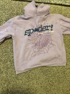 sp5der açaí hoodie